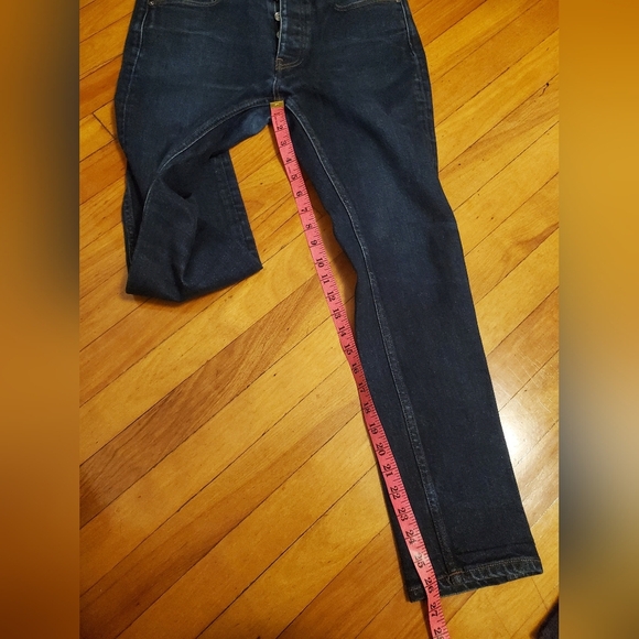 Acne Studios Denim Town STR RW. Dark blue. Faded. Men 32, inseam 26". - Picture 11 of 11